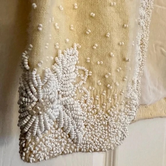 RARE 1950's Gene Shelly’s Boutique Internationale California beaded cardigan - Picture 9 of 16
